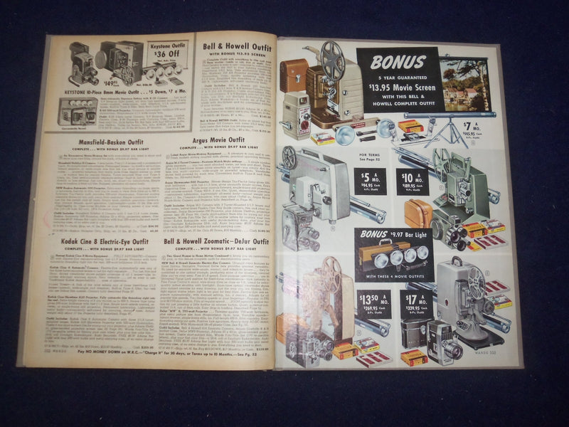 1960 MONTGOMERY WARD CAMERA BOOK CATALOG - HARDCOVER - R 96W