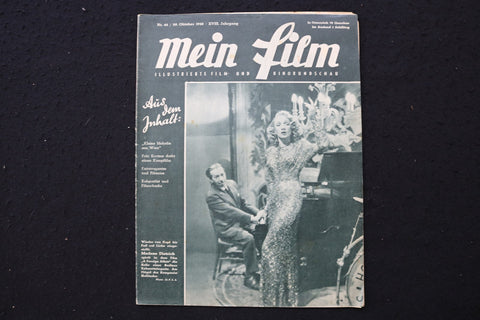 1948 OCTOBER 29 MEIN FILM MAGAZINE - MARLENE DIETRICH COVER - E 25085