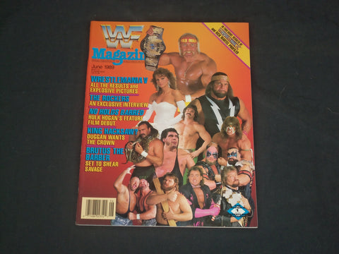 1989 JUNE WF MAGAZINE - WRESTLEMANIA V - B 4982