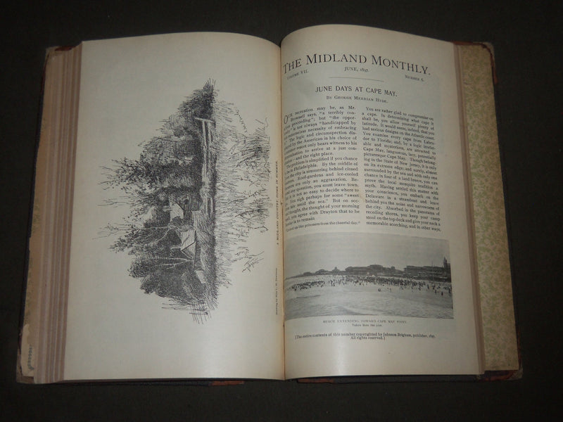 1897 JAN-JUNE THE MIDLAND MONTHLY ILLUSTRATED BOUND VOLUME NO. 17 - KD 4403
