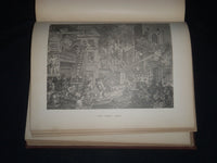 1876 THE WORKS OF WILLIAM HOGARTH VOLUME BY CHARLES LAMB - GREAT PLATES - Z 38
