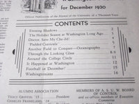 1930 THE WASHINGTON UNIVERSITY OF WASHINGTON ALUMNI MAGAZINE - INFO. - J 1235