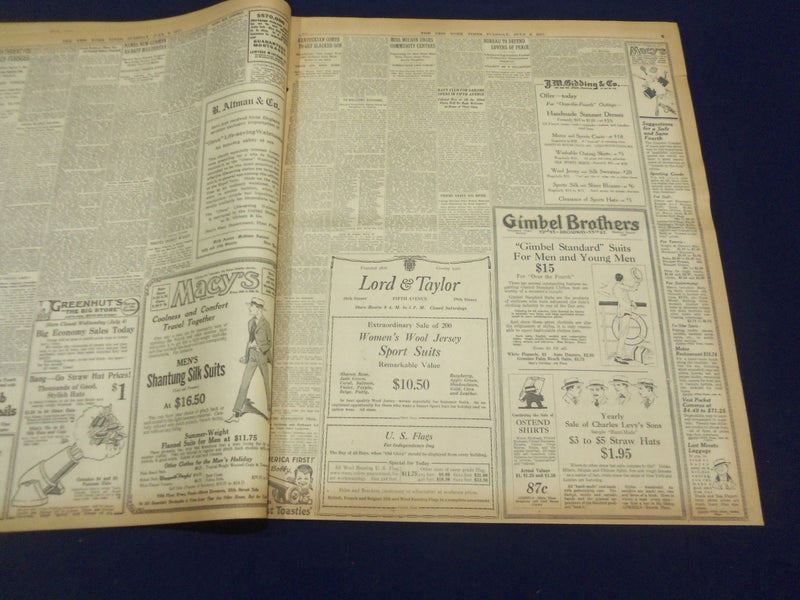 1917 JULY 3 NEW YORK TIMES - KERENSKY IN PERSON LED RUSSIANS - NT 9293