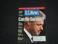 1998 SEPTEMBER 21 U.S. NEWS & WORLD REPORT MAGAZINE - BILL CLINTON - SP 7926