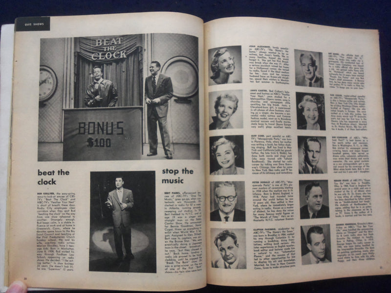 1956 WHO'S WHO IN TELEVISION AND RADIO MAGAZINE - GEORGE GOBEL COVER - SP 4781F