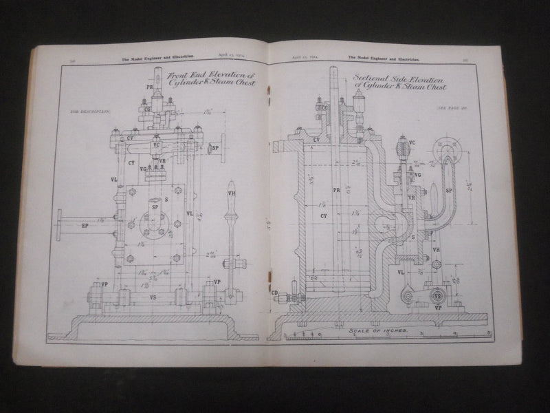 1914 APRIL 23 THE MODEL ENGINEER & ELECTRICIAN MAGAZINE - NICE ADS - ST 4452