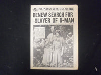 1937 MAY 9 NEW YORK SUNDAY MIRROR - RENEW SEARCH FOR SLAYER OF G-MAN - NP 2333