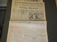 1965 JUNE 5 EVENING CHRONICLE NEWSPAPER - SPACE RIDE HALF OVER - NP 3316