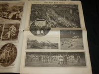 1915 AUGUST 8 NEW YORK TIMES PICTURE SECTION - BATTLESHIP CONNECTICUT - NP 5488