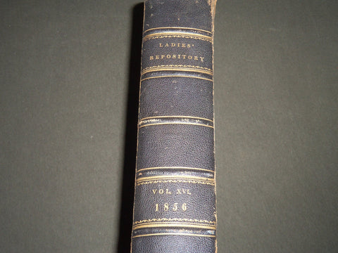 1856 JAN-DEC LADIES' REPOSITORY BOUND VOLUME NO. 16 - GREAT ENGRAVINGS - KD 4340