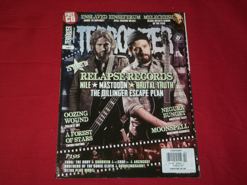 2015 FEBRUARY TERRORIZER MAGAZINE ISSUE NO. 257 - MASTODON - MUSIC - RC 321