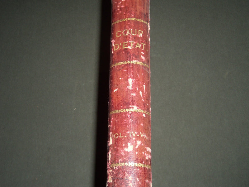 1884-1887 THE COUP D'ETAT KNOX COLLEGE BOUND VOLUME 4/6 - GALESBURG ILL- KD 4412