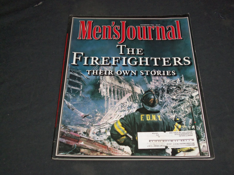 2001 NOVEMBER MEN'S JOURNAL MAGAZINE - FIREFIGHTERS: THEIR OWN STORIES - SP 6238