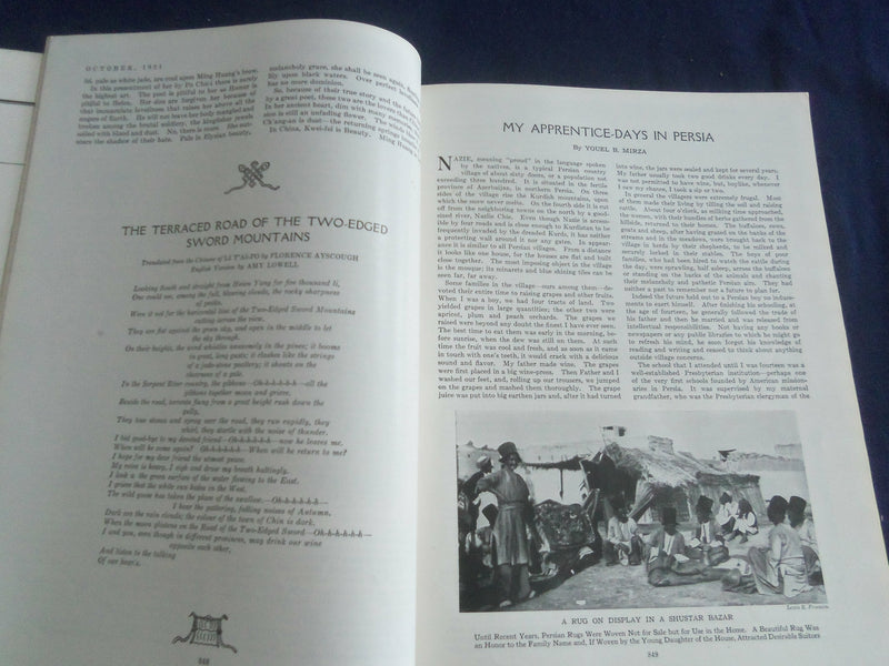 1921 OCTOBER ASIA MAGAZINE - LOVELIEST LADY - GREAT PHOTOS & STORIES - SP 1222Q