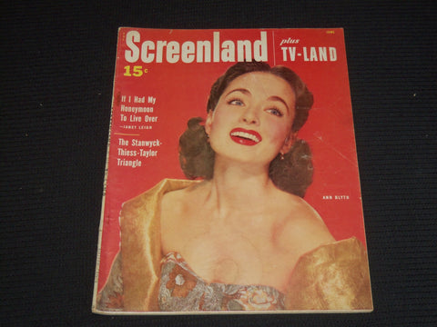1953 JUNE SCREENLAND PLUS TV-LAND MAGAZINE - ANNE BLYTH COVER - E 13499