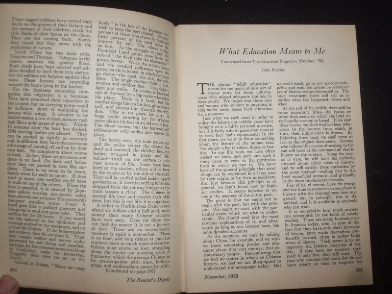 1928 NOVEMBER THE READER'S DIGEST SOFTCOVER BOOK - NUMBER 79 - J 9921