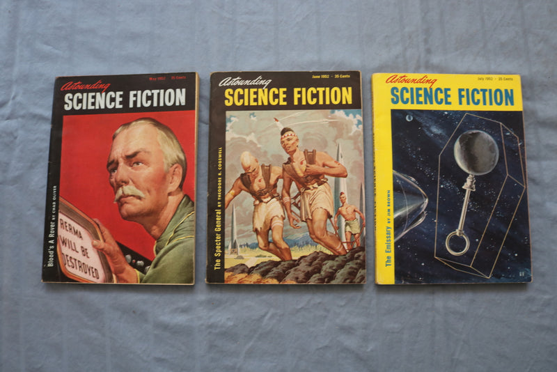 1952 ASTOUNDING SCIENCE FICTION DIGEST MAGAZINE - LOT OF 9 - O 3330