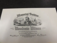 1924 DECEMBER 15 IN MEMORIAM WOODROW WILSON BOOK BYAAQ EDWIN ALDERMAN - KD 1775X