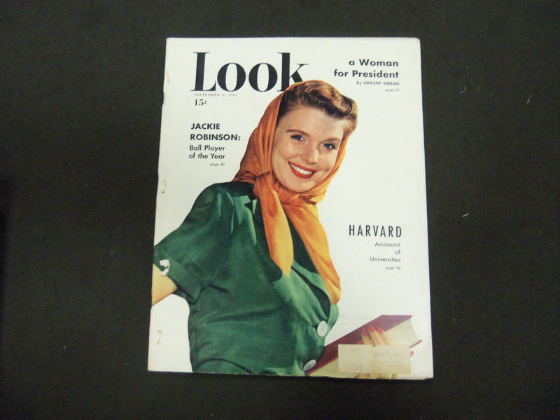 1949 SEPTEMBER 27 LOOK MAGAZINE - JACKIE ROBINSON ARTICLE AND PHOTOS - ST 2840