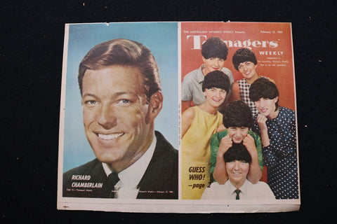 1964 FEB 12 AUTRAILIAN WOMAN'S WEEKLY MAGAZINE - RICHARD CHAMBERLAIN COVER - E 2