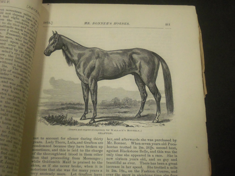 1875 DECEMBER WALLACE'S MONTHLY MAGAZINE - VOLUME 1 NO. 3 - ST 4445
