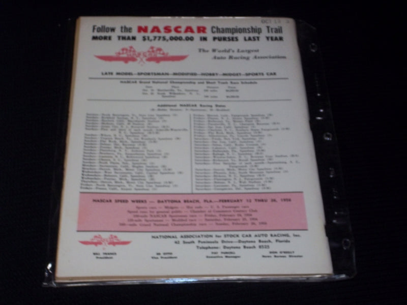 1955 NOVEMBER SPEED AGE MAGAZINE - NICE RACING FRONT COVER - E 1971