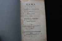 1806 LAWS OF THE COMMONWEALTH OF MASSACHUSETTS - SOFTCOVER BOUND - K 2885