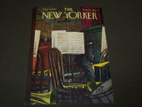 1955 APRIL 30 NEW YORKER MAGAZINE FRONT COVER ONLY - GREAT ART FOR FRAMING