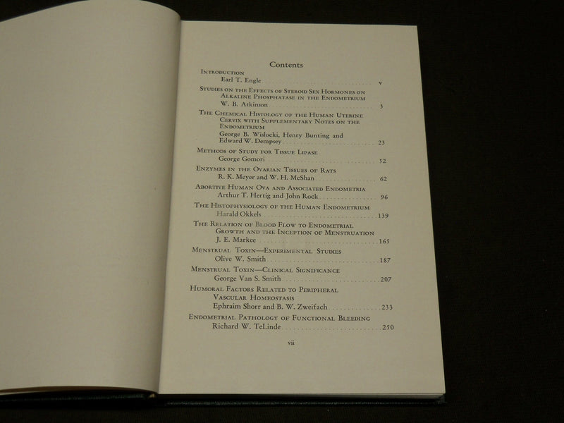 1950 MENSTRUATION AND ITS DISORDERS BOOK EDITED BY EARL T. ENGLE - KD 6121