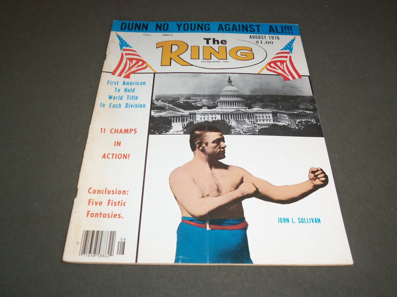 1976 AUGUST THE RING MAGAZINE - JOHN L. SULLIVAN - SP 5331