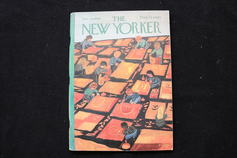 1966 OCTOBER 29 NEW YORKER MAGAZINE - GREAT ILLUSTRATED COVER - NY 2714
