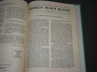 1939-1959 BROOKLYN MUSEUM BULLETIN BOUND VOLUMES LOT OF 6 - KD 5Q