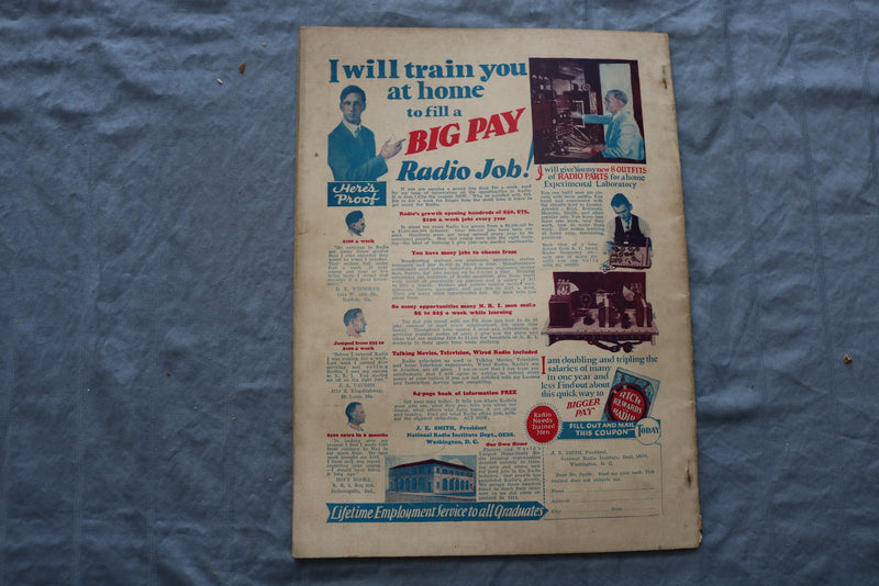 1930 MAY RADIO NEWS MAGAZINE - TRANSMITTING TUBES COVER - ST 1006H