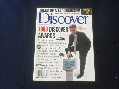 1998 JULY DISCOVER MAGAZINE - DAVID NOEVER - 19987 DISCOVER AWARDS - ST 4938X
