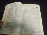 1876 SATURDAY REVIEW 2 BOUND VOLUMES - COMPLETE YR- PUBLISHED IN LONDON - R 1071