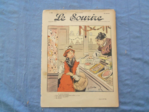 1902 DEC 6 LE SOURIRE MAGAZINE - ILLUSTRATED COMEDY - FRENCH TEXT - SP 4865F