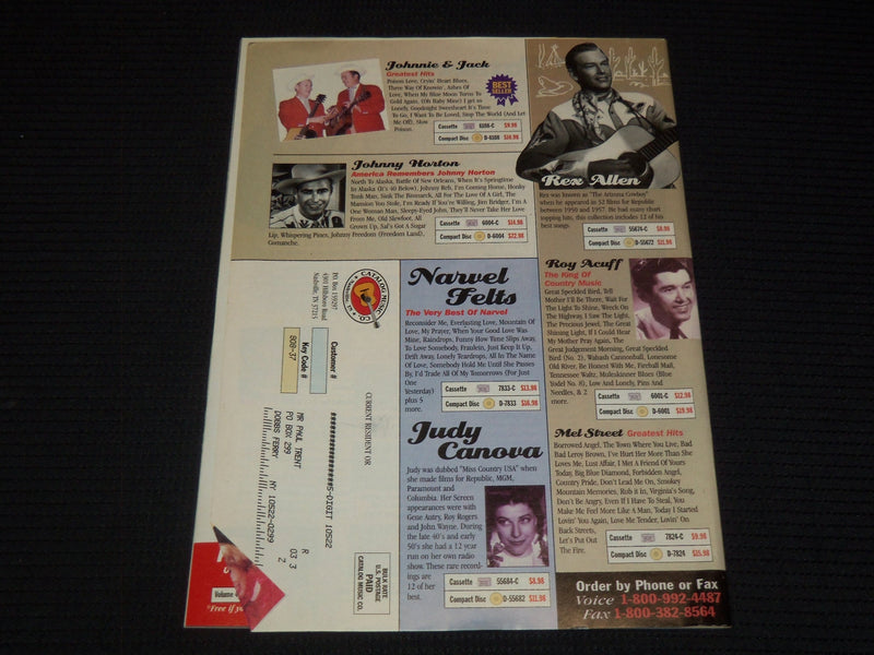 1998 COUNTRY MUSIC GREATS MAGAZINE - ELVIS PRESLEY COVER - E 15442