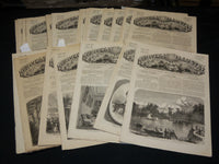 1861-1862 L'UNIVERS ILLUSTRE FRENCH MAGAZINE LOT OF 23 - NICE ILLUS. - NP 5343