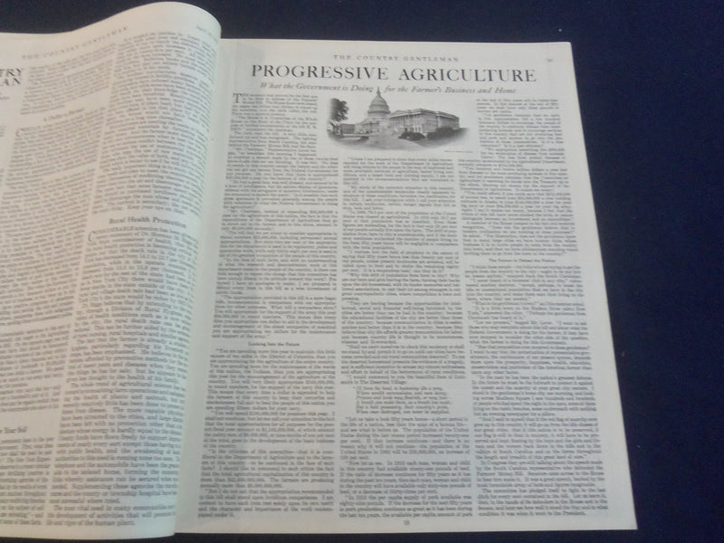 1914 APRIL 18 THE COUNTRY GENTLEMAN MAGAZINE - ILLUSTRATED COVER - B 2801L