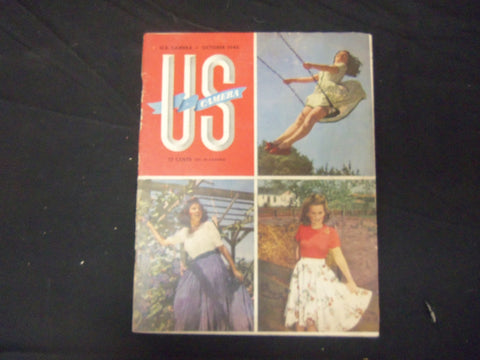 1945 OCTOBER U.S. CAMERA MAGAZINE - NICE PHOTOS, ARTICLES & ADS - ST 1854