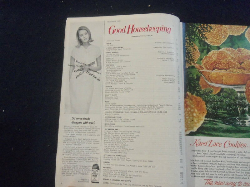 1965 DECEMBER GOOD HOUSEKEEPING MAGAZINE - NICE COVER, ARTICLES & ADS - F 514K