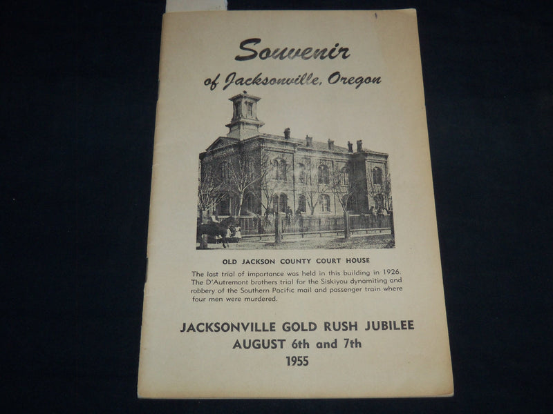 1955 SOUVENIR OF JACKSONVILLE, OREGON GOLD RUSH JUBILEE PROGRAM - J 8718