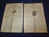 1881-1882 THE NEW YORK LEDGER NEWSPAPER - LOT OF 3 - NP 5081
