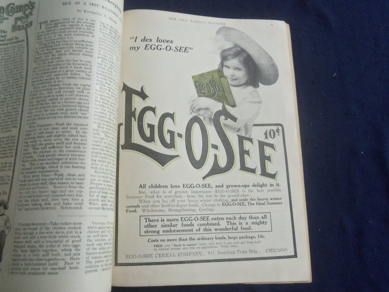 1907 JUNE NEW IDEA MAGAZINE - WOMAN'S MAGAZINE - VOL. XV, NO. 6 - SP 6749L