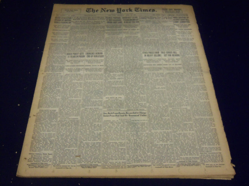 1937 APRIL 29 NEW YORK TIMES - BACHE GIVES ART COLLECTION TO STATE - NT 3449