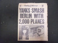 1944 APR 19 NEW YORK DAILY MIRROR-YANKS SMASH BERLIN WITH 2,000 PLANES - NP 2200