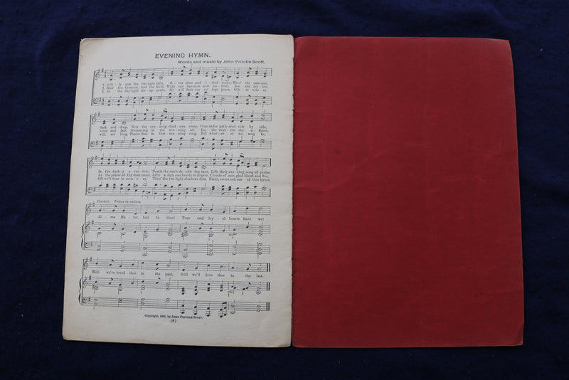 1906 FIVE OBERLIN SONGS SOFTCOVER BOOK BY JOHN PRINDLE SCOTT - SIGNED - K 1333