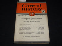 1934 NOVEMBER CURRENT HISTORY MAGAZINE - ALLAN NEVINS - JAPAN'S CASE - SP 4862O