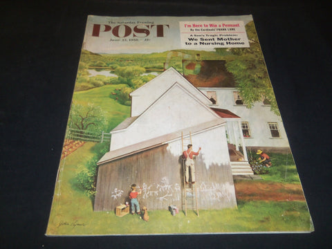 1956 JUNE 23 THE SATURDAY EVENING POST MAGAZINE - ILLUSTRATED COVER - SP 5631