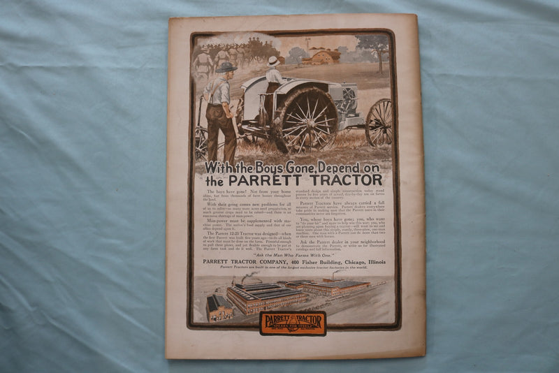 1917 DEC 15 THE LITERARY DIGEST MAGAZINE - OUR BOYS OVER THE TOP COVER - E 26609